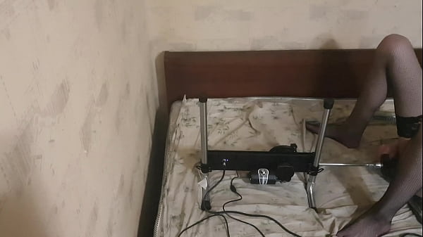 Sissy solo fucking machines real video 