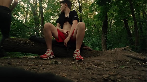 Casey and David had sex in nature on a sunny day after a good warm-up game 