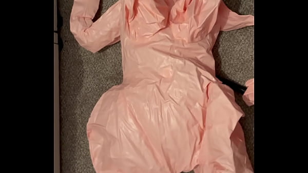 Blowing up a large doll
