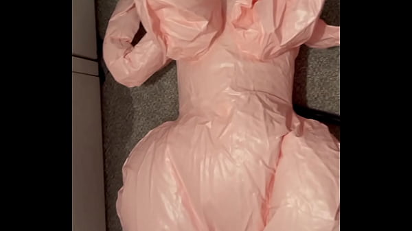 Blowing up a large doll 