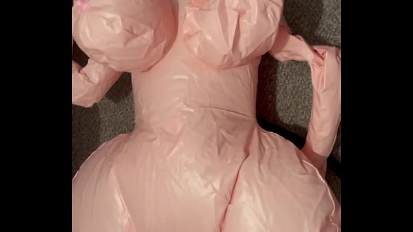 Blowing up a large doll 