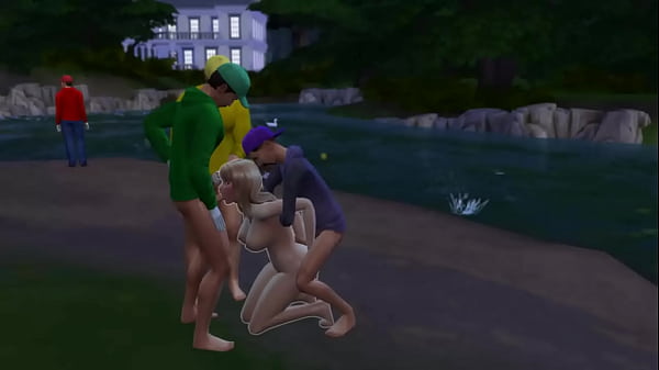 Mario has to watch his wife peach get fucked after losing game