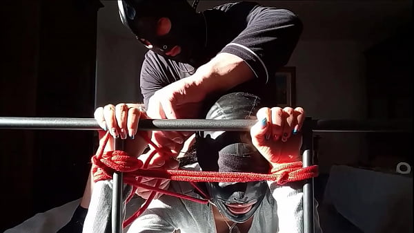 Bound In A Bed I Have All My Holes Roughly Fucked By A Big Cock Front View thumbnail