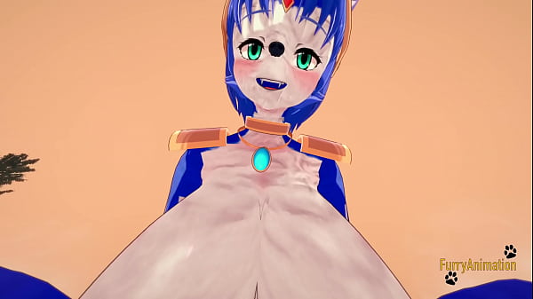 StarFox Pokemon Furry Hentai Yiff_3D - POV Krystal x Lucario Boobjobblowjob and fucked