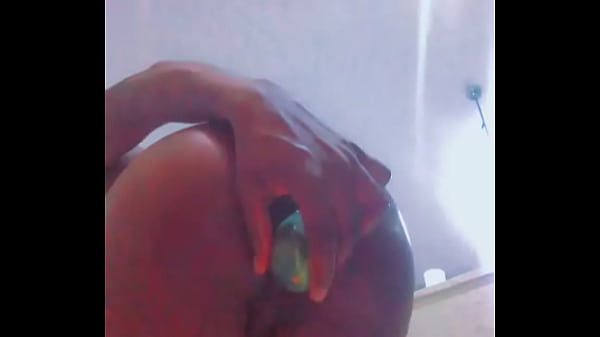 Ebony femboy fucking her ass 