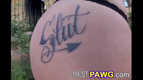 Whooty shows off her pierced nipples and_tats