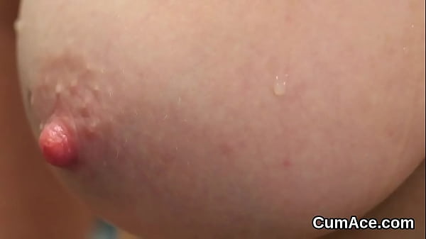 Arousing girl loves a deepthroat and quite a bit of cum on her face 