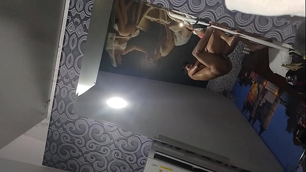 fucking the cheating slut hotwife creampying her pussy and keep fucking while his husband thinks she is at gym 