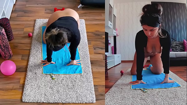 Nonton Unleashing The Sensual Side - Dual Cam Naked Yoga Workout Exposed! thumbnail