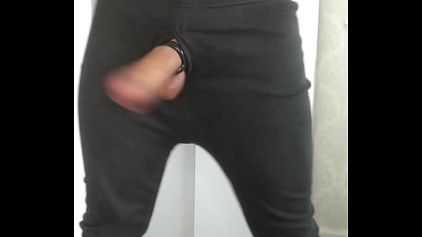 Stand up oily wank in my thermals with my balls bouncing everywhere makes me bust an 8 day load 