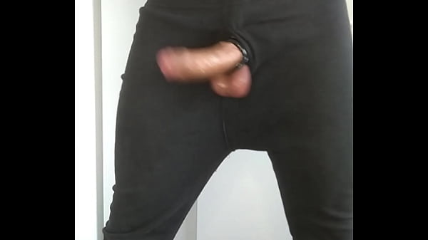 Stand up oily wank in my thermals with my balls bouncing everywhere makes me bust an 8 day load