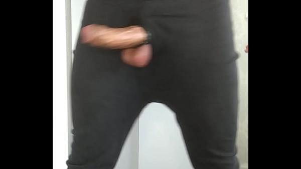 Stand up oily wank in my thermals with my balls bouncing everywhere makes me bust an 8 day load