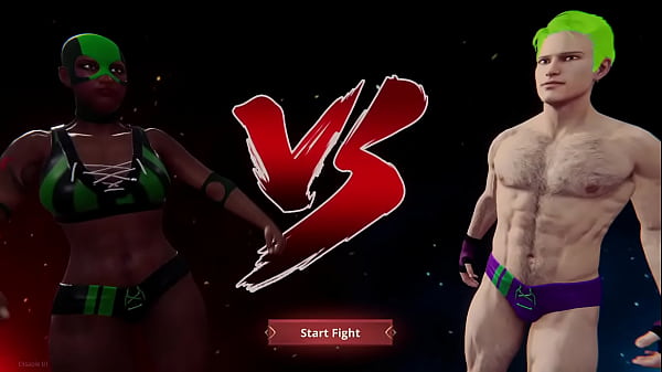 LuchaBelle VS Joe Curr (Naked Fighter 3D)