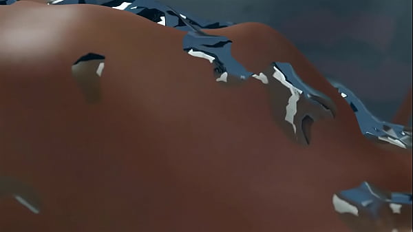 Kate Marsh bathing and riding a doplhin shapes dildo deep inside her teen ass (Niisath) 