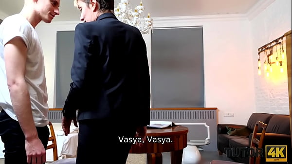 TUTOR4K. Strict tutor doesnt mind having quick sex with new student 