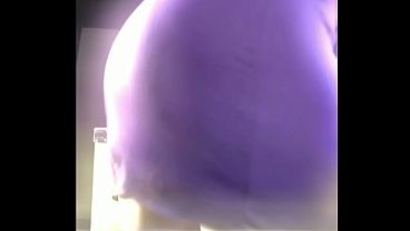 All purple dress bubble butt 