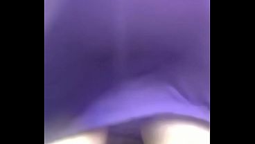 All purple dress bubble butt