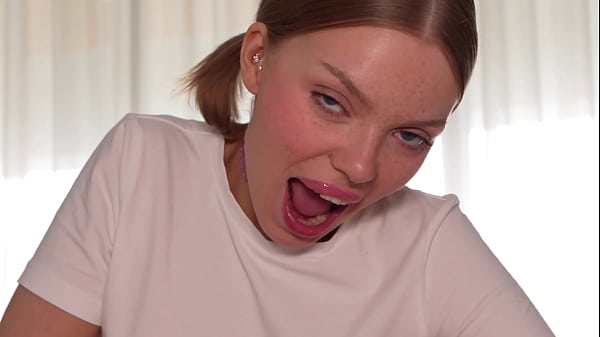 First person blowjob with foot fetish and spit 