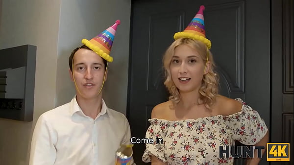 Hunt4k bimbo blonde has hot sex with stranger while her man watches this