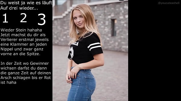 Deine Herrin Lisa Küppers spielt mit dir und_lässt dich bei Schere Stein Papier leiden Joi,CBT