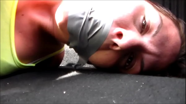 Kinky Brunette Tape Gagged In Self-bondage thumbnail