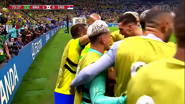 RICHARLISON FUDENDO A SERVIA ENFIOU AS_DUAS BOLAS