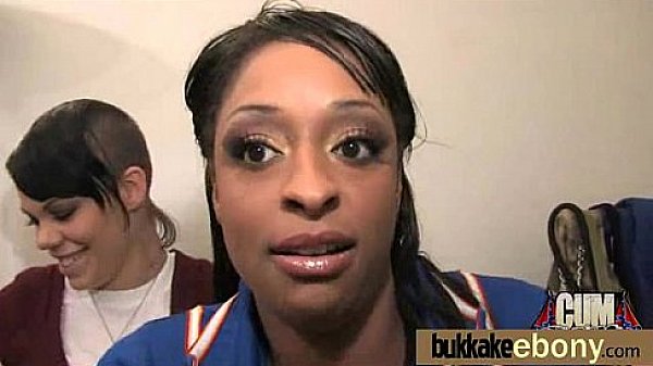 Ebony fucked by a group of white dicks in gangbang 12 