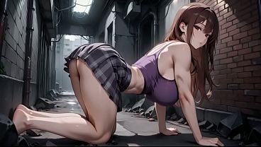 Nonton Sexy Female Student Savagely Fucked In An Alley: Intense Perverted Creampie Orgasm! thumbnail