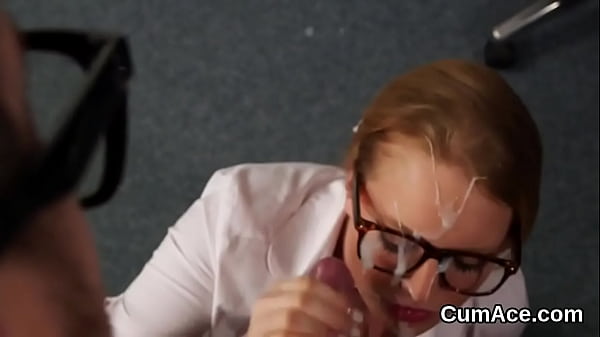 Randy idol gets_jizz load on herface eating allthe love juice