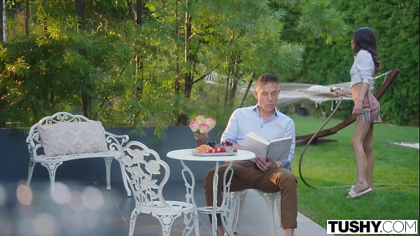 Play MP4 - TUSHY Petite cutie Sawyer loves to gape for older men