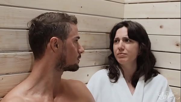 Play MP4 - TRANS ANGELS - Skyy Can't Help Checking Bailey Archer's Curves In The Sauna While His Gf Sits Next To Him