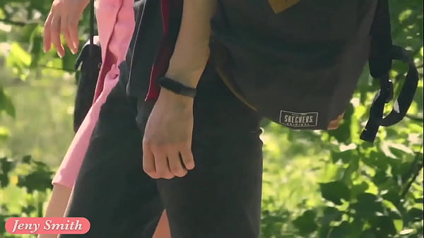 A Not Planned Date. Jeny Smith walking with stranger with mini_skirt and_no panties