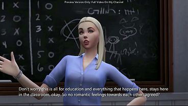 Hot teacher teaches her shy amateur student all about sex sims 4 3d animation