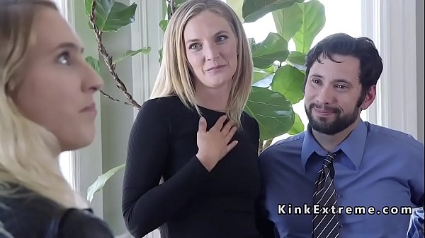 Couple made blonde_artist ride Sybian