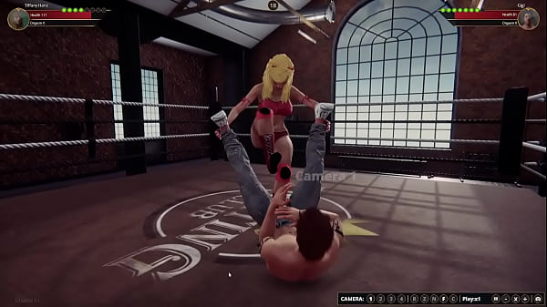 Tiffany vs gigi nf3d mma mixed fight combat piledriver battle