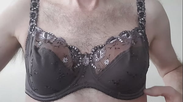 Man dressed in womans underwear 