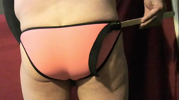 anothershort strappingon bikini bottoms and bare ass