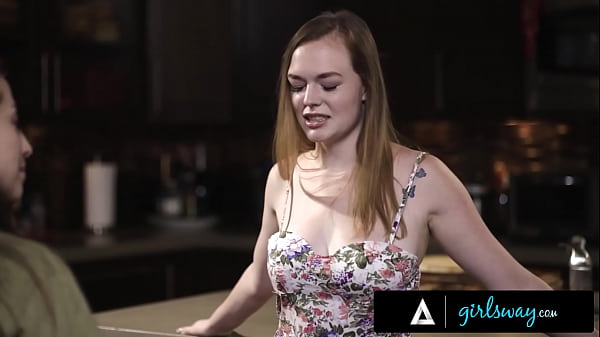 Voyeur girls fuck in front of handywoman