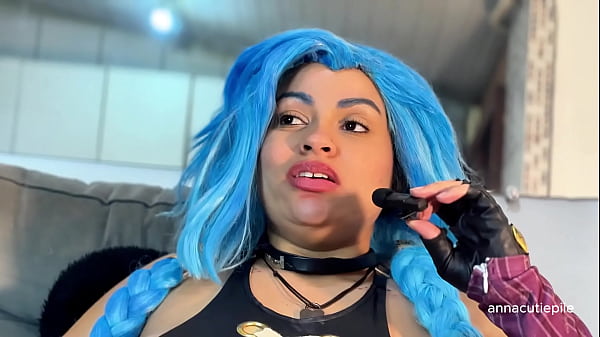 Jinx cosplay eating fetish &ndash; belly sounds burps and vore fantasy 