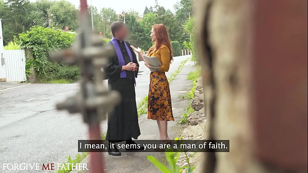 Play MP4 - Forgive Me Father - Innocent widow redhead MILF first time with big dick hardcore sex public pick up
