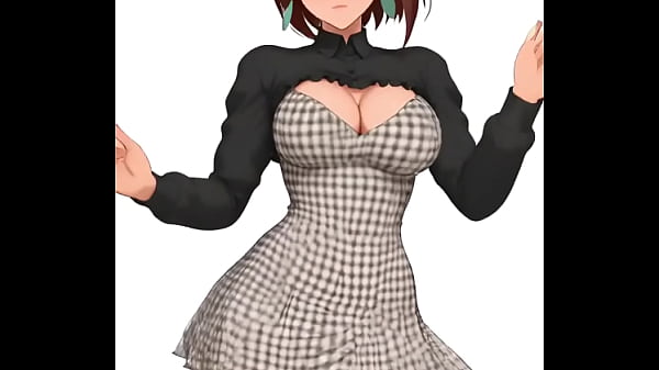 Momo ayase del anime dan da dan bailando alegre