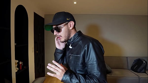 Horny thief is caught and ends up covered in cum 