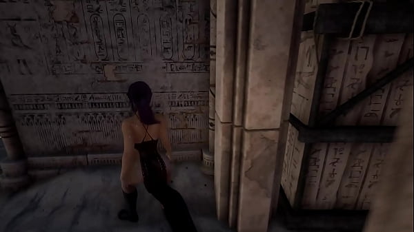 Lara Croft found a way out of the tomb through her butt. 3D Hentai Game 