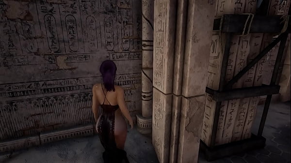 Play MP4 - Lara Croft found a way out of the tomb through her butt&period; 3D Hentai Game