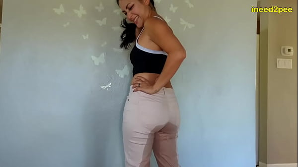 Amatuer Latino Hottie Can't Hold Her Bladder Wetting Herself thumbnail