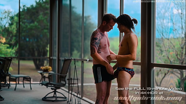 Play MP4 - Fuck Me Outside - Bubble Butt Femboy Scotty Slurps on Brock's Cock and Takes his Load on the Patio - TR