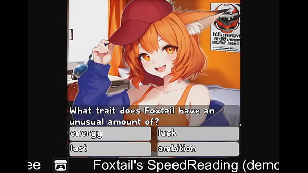 Foxtail's SpeedReading  (free game itchio ) Educational, Puzzle 