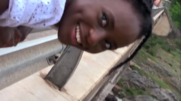 Gorgeous ebony babe with perfect perky tits and a plump round ass uses her spit wet fingers plus a toy to touch her pussy and make herself cum then she finishes by giving her bf huge cock a sloppy blowjob explore her sexy life at african girlfriend