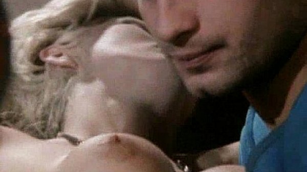 Hairy pussy gets poked by two cocks 