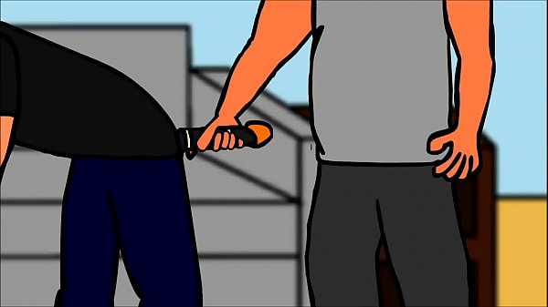 Enfiando uma piroca grande e grossa no olho do cu do nando moura